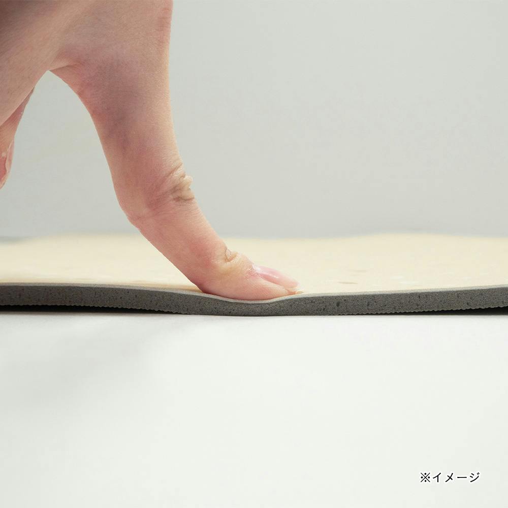 【YOSA】【美品】カーリステラマットソフト75×140サイズ sofrel 洗えて畳めるソフトマット テラゾー | ラグ・カーペット