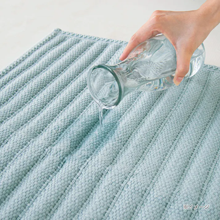 吸水パルプを詰め込んだ超吸水バスマット BL