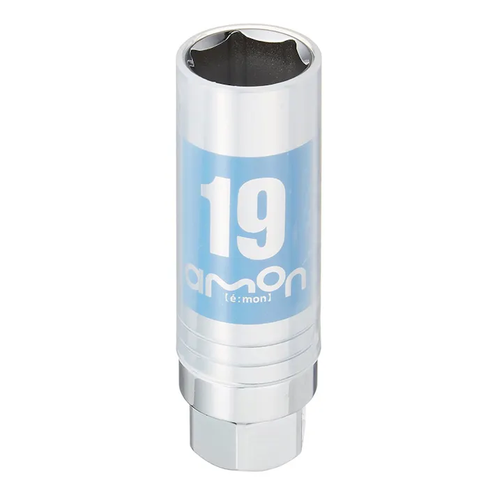 アルミホイール用薄口ソケット 19mm 保護カバー付 6818