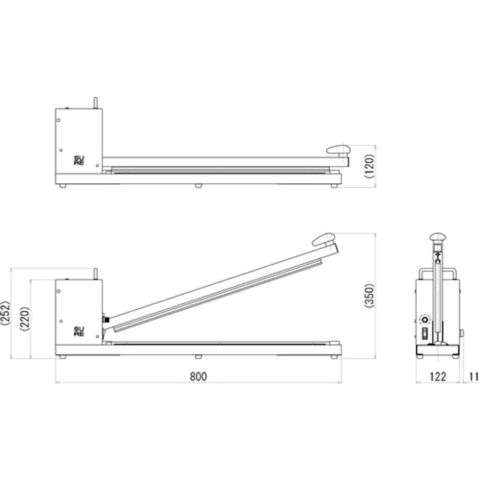 【CAINZ-DASH】石崎電機製作所 卓上シーラー　６００ｍｍ　白 NL-602K【別送品】