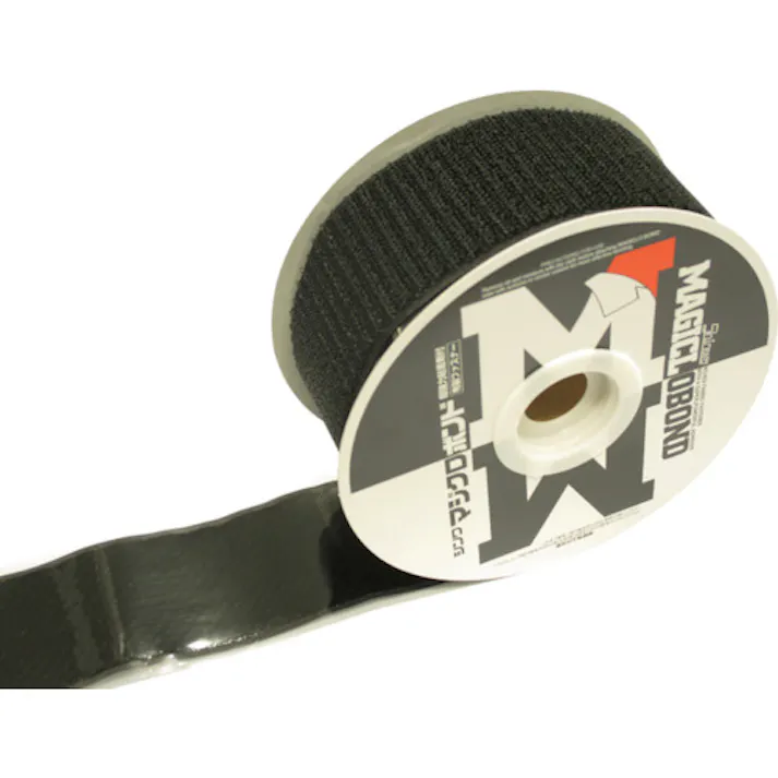【CAINZ-DASH】伸和 マジクロボンド メス 強粘着付 50mm×5m 黒 2W3L5UC-505-BK【別送品】