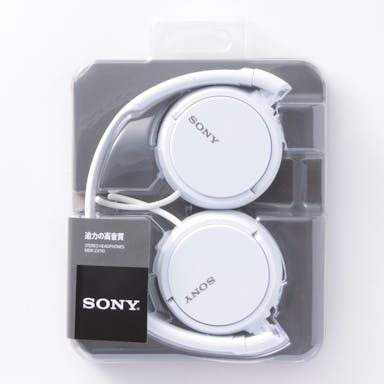 ソニー SONY ヘッドフォン MDR-ZX110W(販売終了)