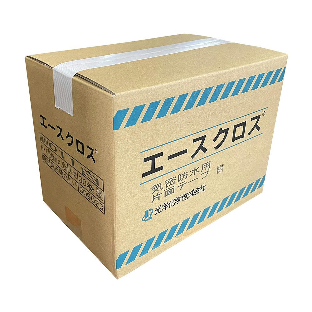 エースクロス 気密防水用片面テープ 011 白 50mm×20m 30巻入 | 接着