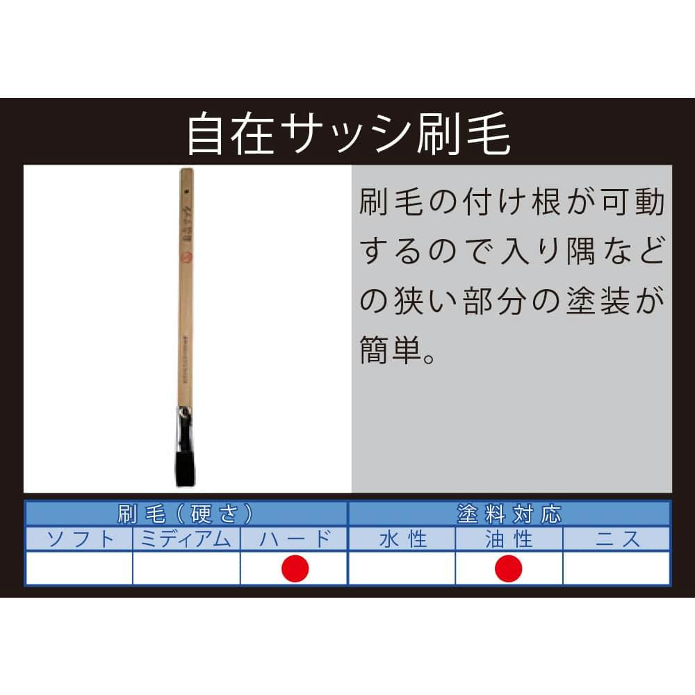 大塚刷毛製造 マルテー サッシュ用刷毛 自在サッシュ 平 黒 5号 | 塗料