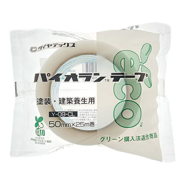 ダイヤテックス パイオランクロス粘着テープ 塗装養生用 透明 50mm×25m 30巻 大箱