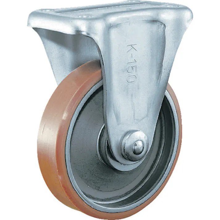 【CAINZ-DASH】イノアック車輪 中荷重用キャスター ログラン 固定金具付 Φ75 P-75WK【別送品】