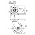 【CAINZ-DASH】イノアック車輪 牽引台車用キャスター　静粛型旋回金具付　Φ１５０ TRS-150AWJ【別送品】