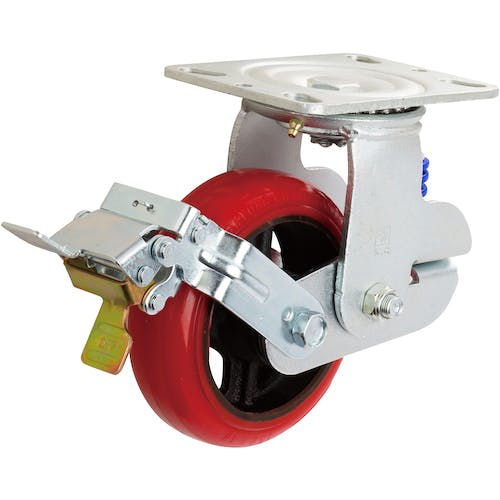 クック CAINZ-DASH】イノアック車輪 バネ付き牽引車輪（ウレタン車輪