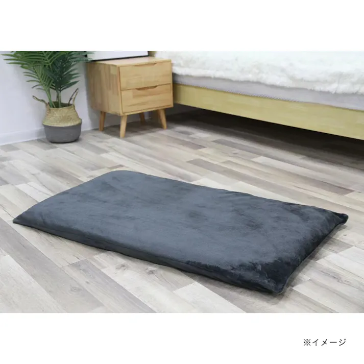 ロングフロアクッションカバー ダークグレー 68×120cm