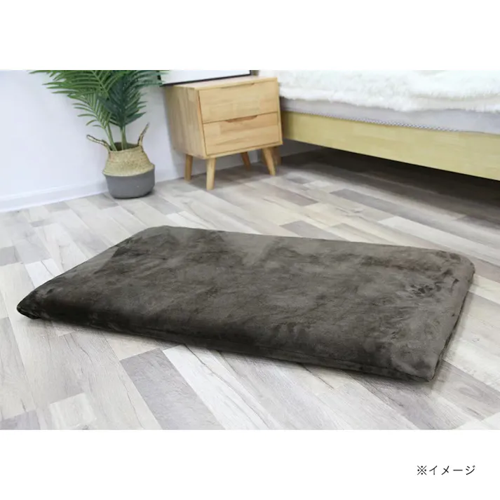 ロングフロアクッションカバー ブラウン 68×120cm
