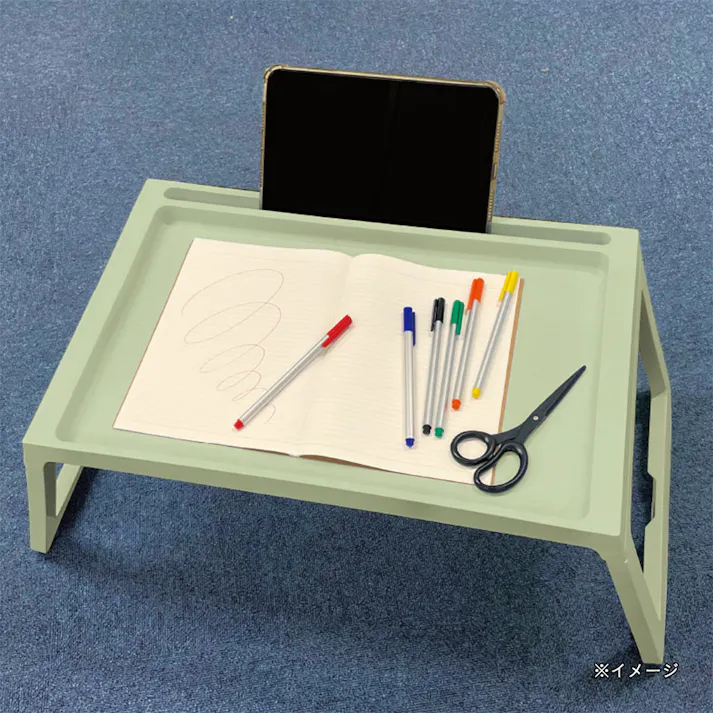 折りたたみコンパクトテーブル グリーン