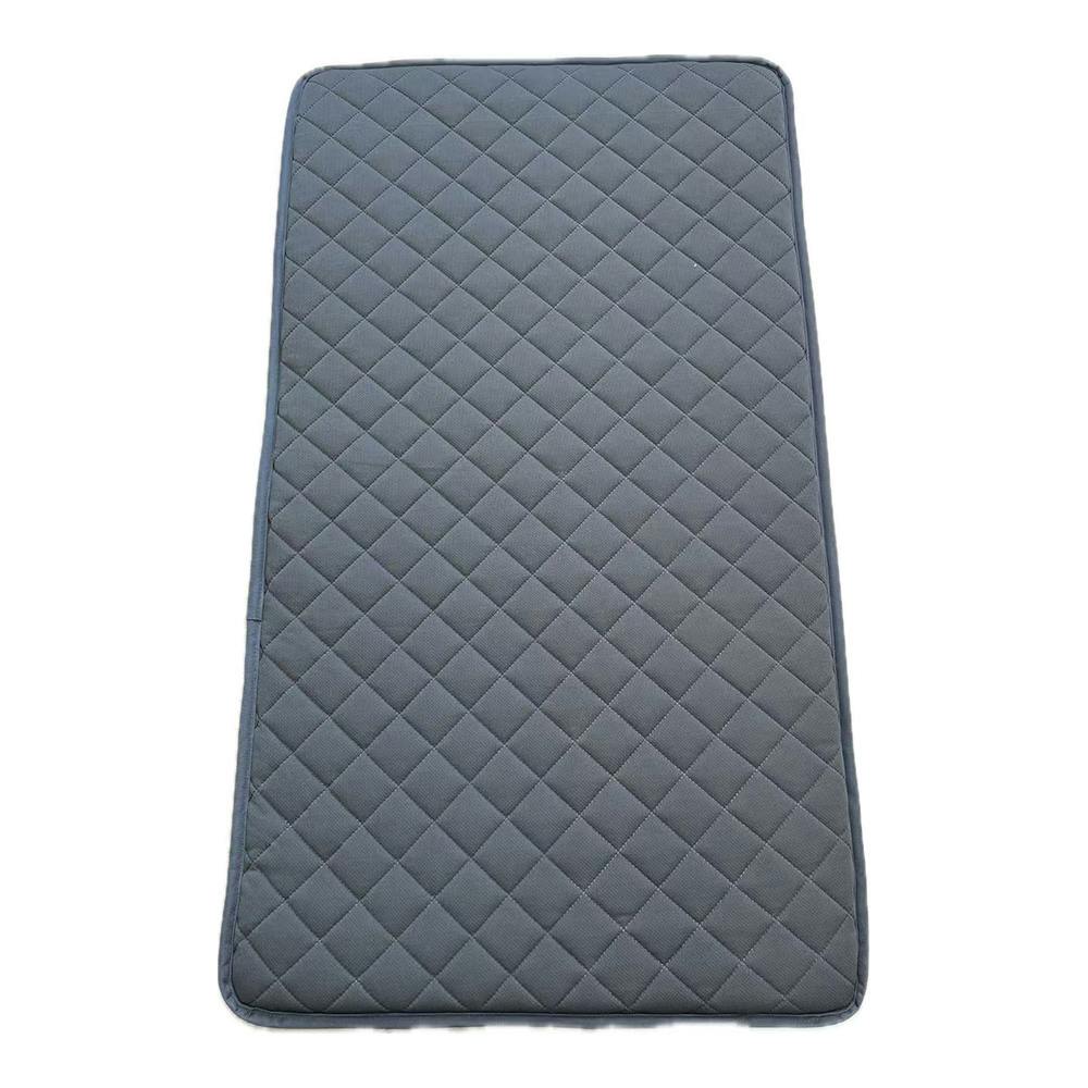 3層ロングフロアクッション ニットメッシュ ブラック 幅65cm 奥行115cm