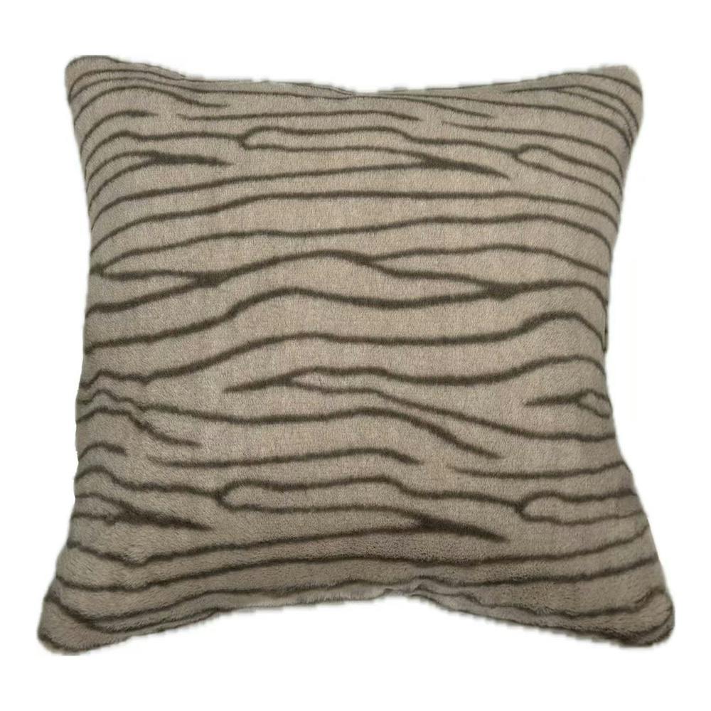 背あてクッション キジトラ グレー 幅40cm 奥行40cm 高さ13cm