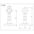 【CAINZ-DASH】清水 クロームブラケット　Φ１３　止 CR-B-13-ST【別送品】