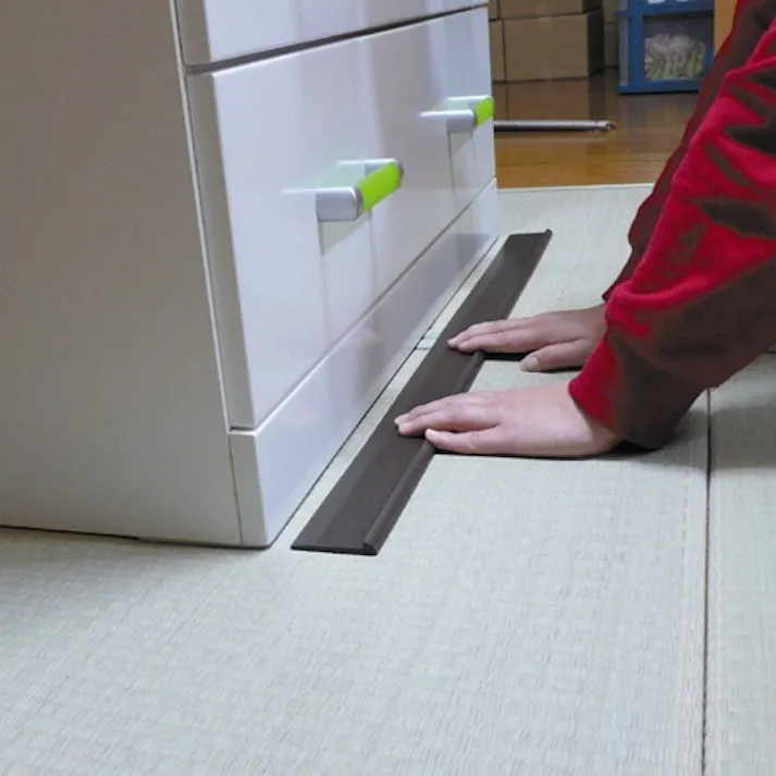 【CAINZ-DASH】清水 家具ストップマン 900 ブラウン(箱入) (2本入) SO-KS900B【別送品】