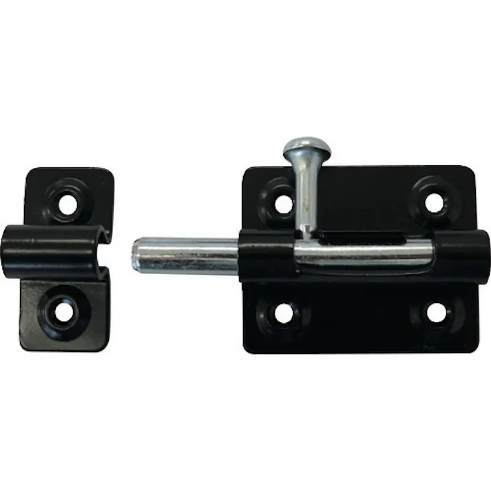 【CAINZ-DASH】清水 丸棒ラッチ 大 黒色 SH-LM40BK【別送品】