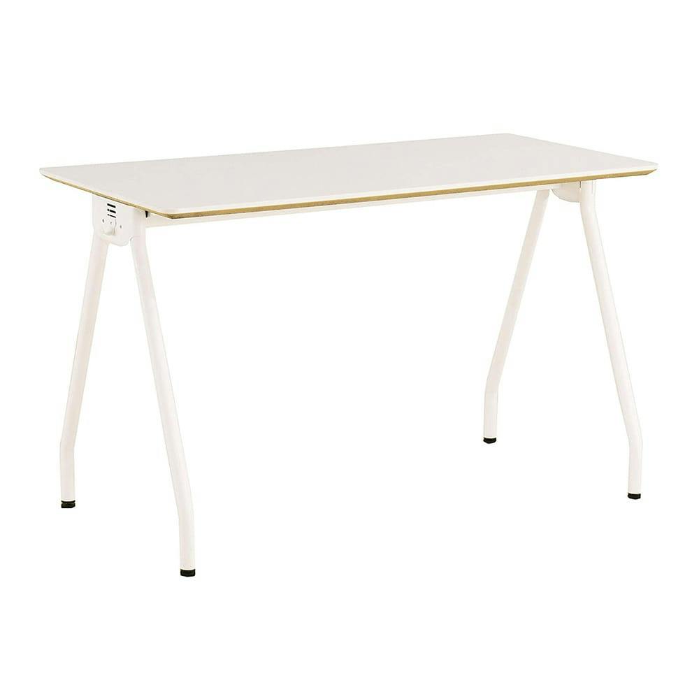 ホワイトデスク 120cm x 60cm Amazon | デスク白パソコンデスクラック付きデスク幅120cm奥行