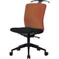 【CAINZ-DASH】ハンガー付回転椅子（シンクロロッキング）　オレンジ／ブラック【別送品】, , product