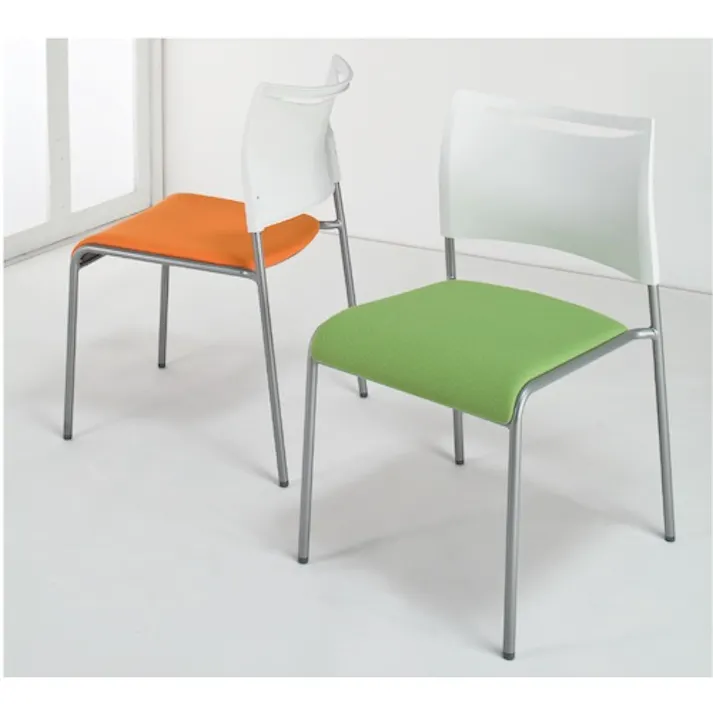 【CAINZ-DASH】アイリスチトセ ミーティングチェア ライタス4 布張り ブルー LTS-4F-BL【別送品】