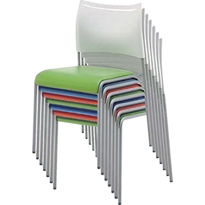 【CAINZ-DASH】アイリスチトセ ミーティングチェア ライタス4 布張り グレー LTS-4F-GY【別送品】