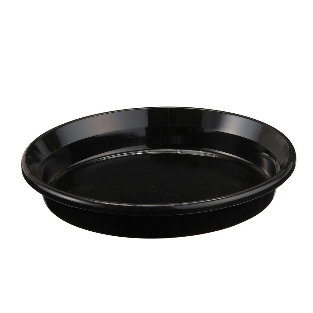 鉢皿F型 ブラック 10号