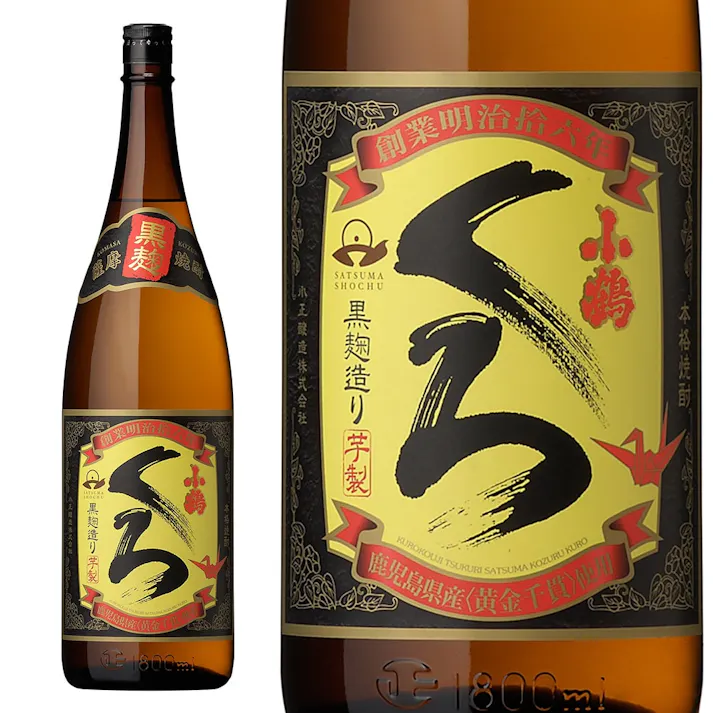 小鶴くろ 芋 25度 1800ml【別送品】