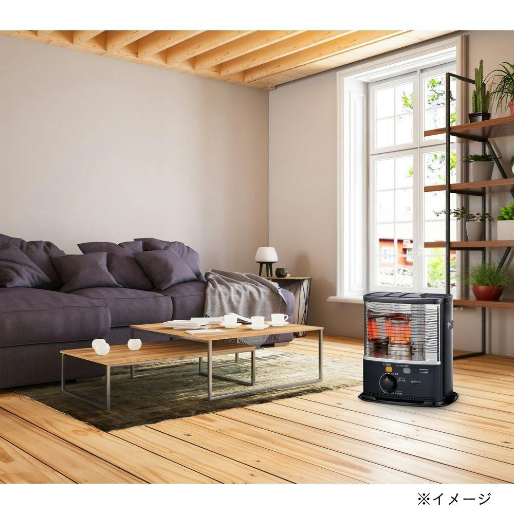 コロナ 反射式石油ストーブ 鉄筋8畳木造6畳ダークグレー RX2223Y-HD 反射式石油ストーブ 鉄筋8畳木造6畳程度 ダークグレー RX-2224Y
