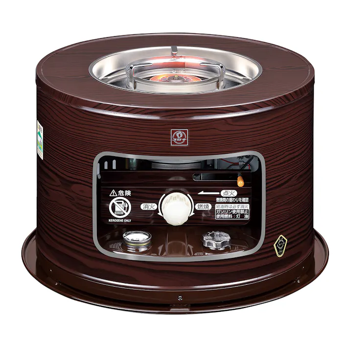 石油コンロ サロンヒーター 木目 KT-1625-M【別送品】