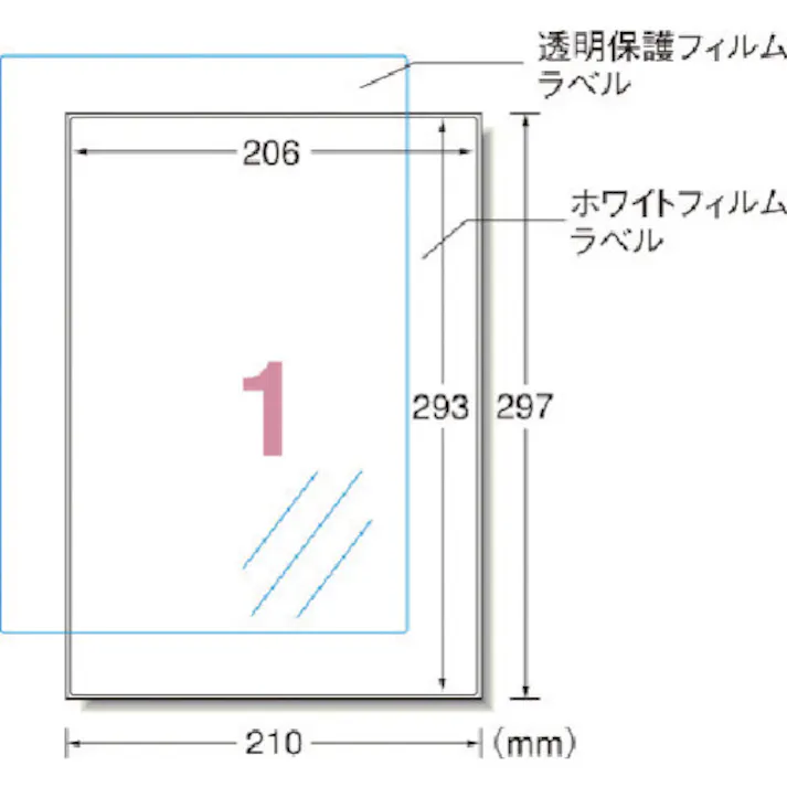 【CAINZ-DASH】スリーエム ジャパン文具・オフィス事業部 エーワン 屋外用サインラベル(レーザー)油面用カバー付ツヤ消し 1面 5枚 31089【別送品】