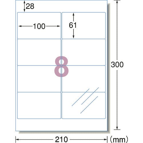 【CAINZ-DASH】スリーエム　ジャパン文具・オフィス事業部 エーワン［［ＴＭ上］］　透明保護フィルム　１００×６１ｍｍ　（６枚入） 79208【別送品】