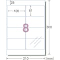 【CAINZ-DASH】スリーエム　ジャパン文具・オフィス事業部 エーワン［［ＴＭ上］］　透明保護フィルム　１００×６１ｍｍ　（６枚入） 79208【別送品】