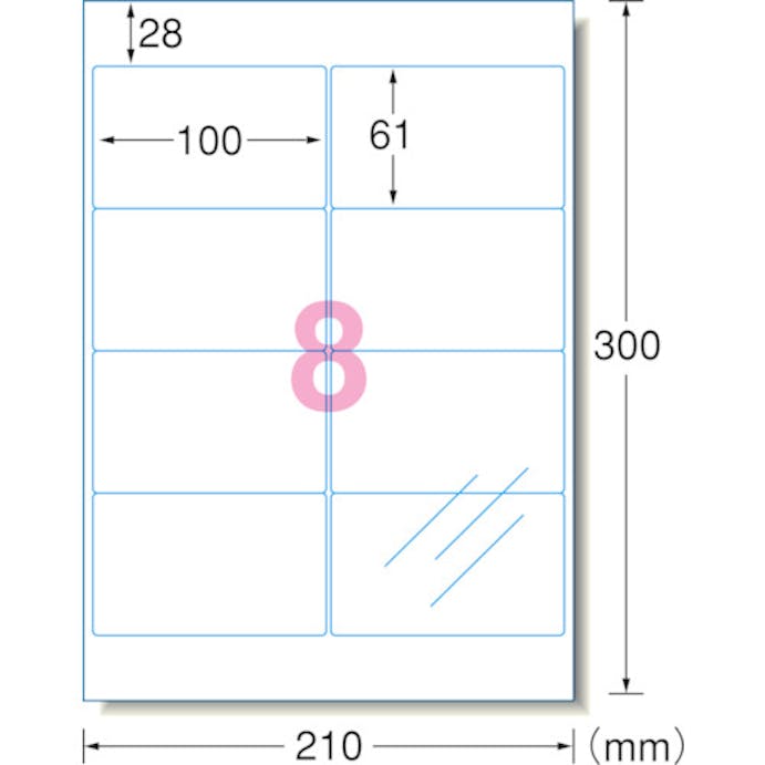 【CAINZ-DASH】スリーエム　ジャパン文具・オフィス事業部 エーワン［［ＴＭ上］］　透明保護フィルム　１００×６１ｍｍ　（６枚入） 79208【別送品】