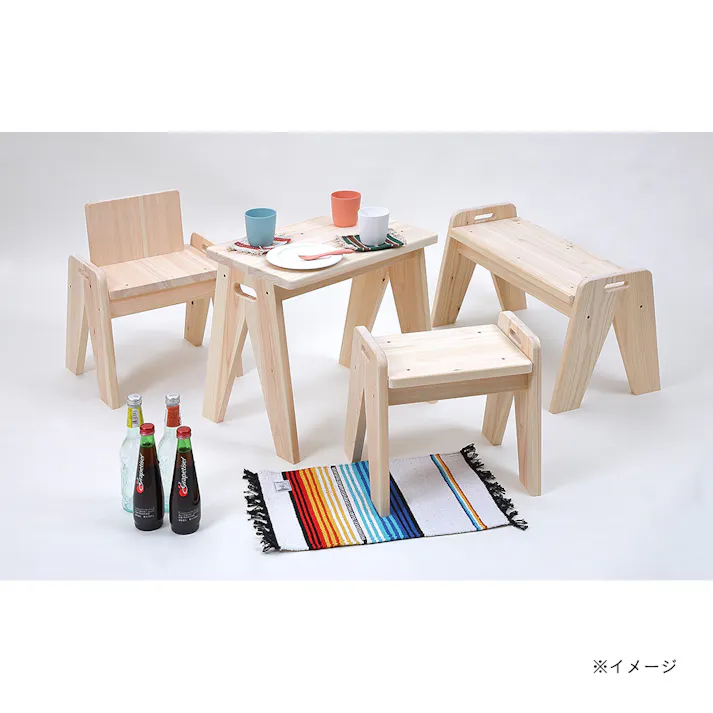ひのきドリーム ミニチェアー(背付)