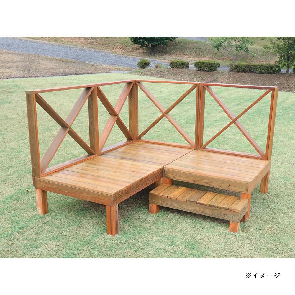 ★フェンス★ウッド★木材 杉ウッドデッキ用フェンス フロント ライトブラウン | ウッドデッキ