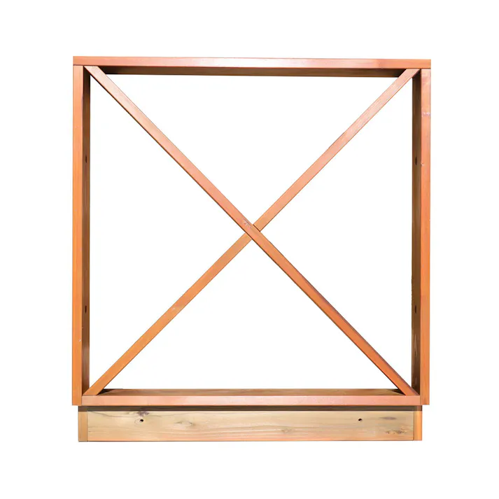 杉ウッドデッキ用フェンス フロント ライトブラウン