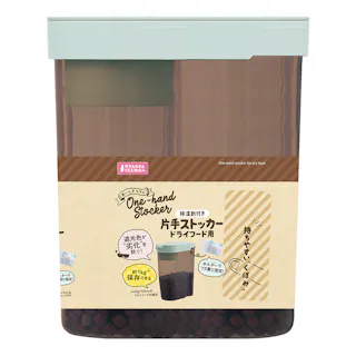 マルカン 片手ストッカー ペット用ドライフード用 除湿剤付き