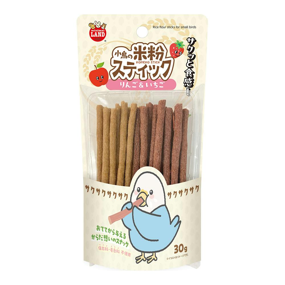 小鳥の米粉スティック りんご＆いちご 30g