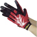 【CAINZ-DASH】川西工業 合皮手袋　スパークス　レッド　Ｌサイズ 2969R-L【別送品】