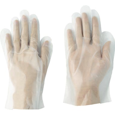 【CAINZ-DASH】川西工業 ポリエチレン手袋　内エンボス　Ｓサイズ　（１００枚入） 2013-S【別送品】