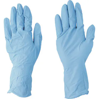 【CAINZ-DASH】川西工業 ニトリルゴム使い捨て手袋 ニトリル使いきり手袋 ロング Sサイズ (100枚入) 2038-S【別送品】