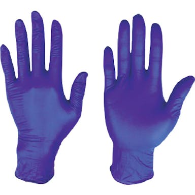 【CAINZ-DASH】川西工業 ニトリル使いきり手袋粉無３００枚入ダークブルーＬサイズ 2062BL-L【別送品】