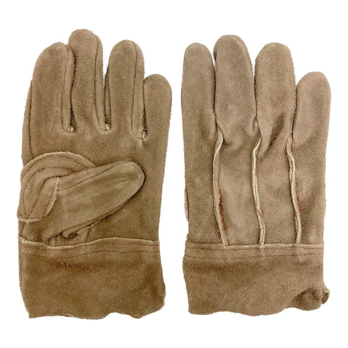 ブラウンレザーオイル加工背縫い手袋 1双組 M #2265