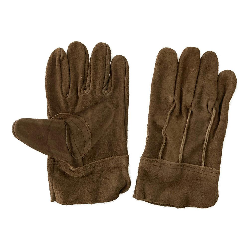 ブラウンレザーオイル加工背縫い手袋 1双組 LL #2265