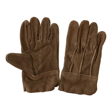 川西工業 ブラウンレザーオイル加工背縫い内綿手袋 1双組 L #2267