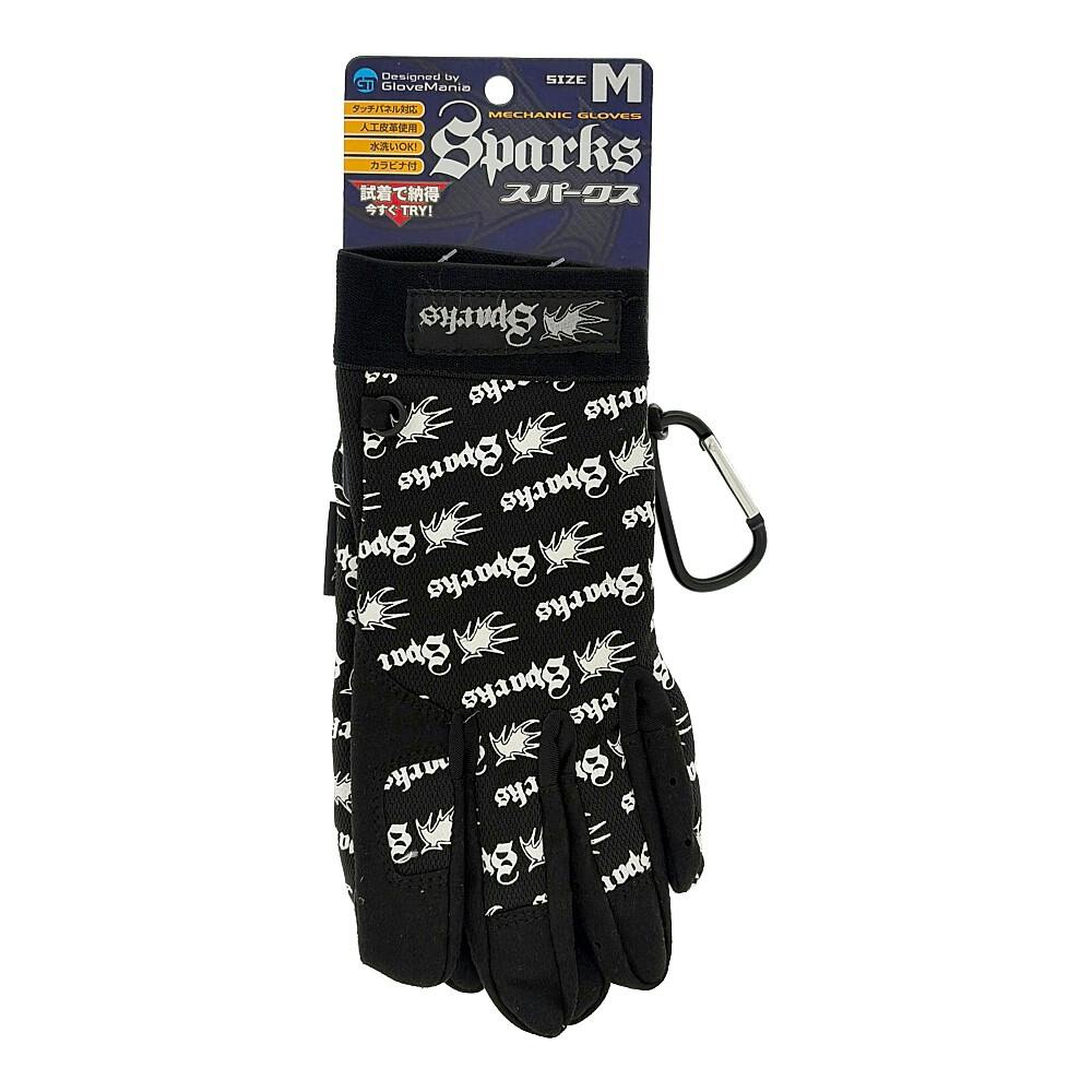 #2945 メカニックグローブスパークス ブラック M