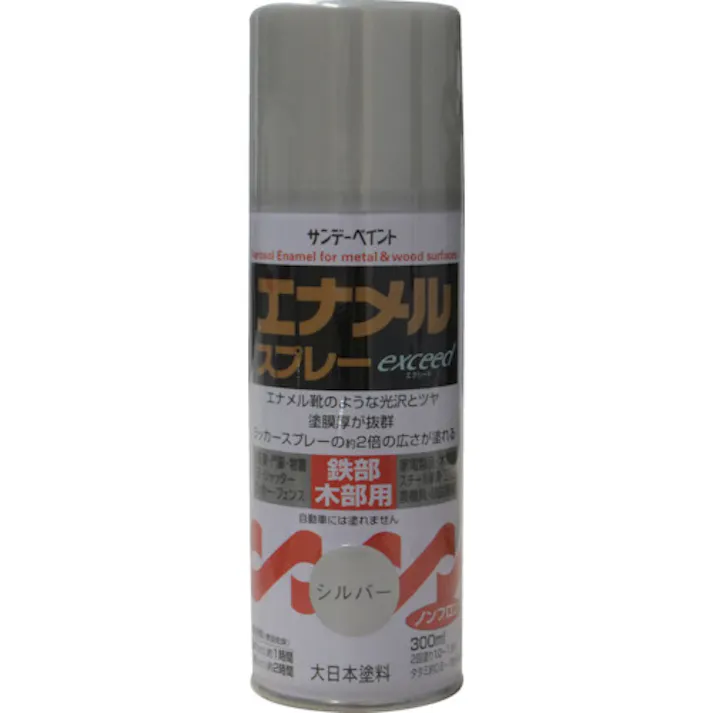 【CAINZ-DASH】サンデーペイント エナメルスプレーEX 300ml 赤 27Q31【別送品】