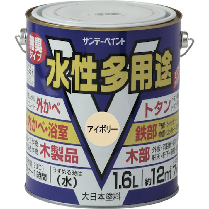 【CAINZ-DASH】サンデーペイント 水性多用途 ライトグレー 1600M 23KJ3【別送品】