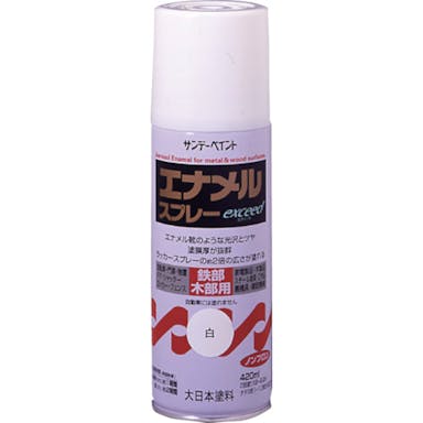 【CAINZ-DASH】サンデーペイント エナメルスプレーＥＸ　４２０ｍｌ　白 23N18【別送品】