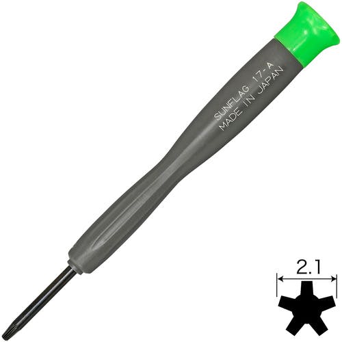 新亀製作所 携帯電話用ドライバー 5角割 大 NO17A 精密ドライバー 新亀製作所 携帯電話用ドライバー 5角割 大 NO17A 精密ドライバー