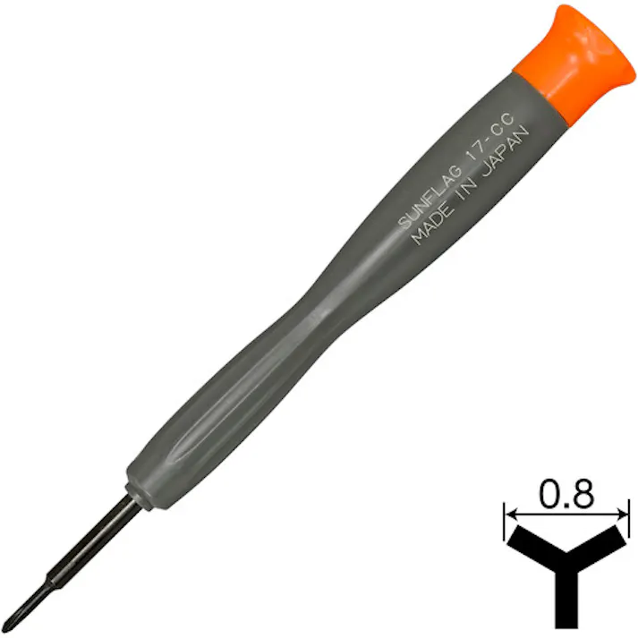 【CAINZ-DASH】新亀製作所 特殊精密ドライバー Y型0.8mm NO17-CC【別送品】